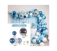 Blue Silver Gold Birthday Balloon Garland Arch Kit Wedding 1st Birthday Balloons Decoration Party Balloons 13