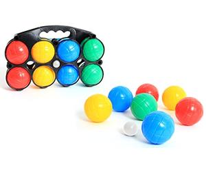 BLUE SKY - 8 Bolas de Petanca - Juego de Habilidad y Aire Libre - 048055 - Multicolor - Plástico - 7 cm - Juguete Infantil - Juego de Aire Libre - A Partir de 3 años