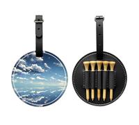 Blue Sky and White Clouds - Bolsa de almacenamiento para camisetas de golf, fácil de transportar y más eficiente para jugar al golf