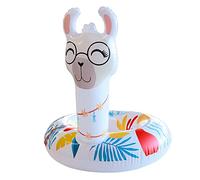 Blue Sky - Boya Lama - Inflable - 069348 - Blanco - Vinilo - 100 cm de diámetro - Juguete para niños y Adultos - Juego al Aire Libre - Piscina - A Partir de 8 años