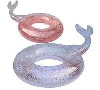 BLUE SKY - Boya Sirena Purpurina - Inflable - 069785 - Color Aleatorio - Plástico - 115 cm de Diámetro - Juguete Niño Adulto - Juego al Aire Libre - Piscina - A Partir de 10 años