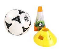 BLUE SKY - Set de Entrenamiento de Fútbol - Juego al Aire Libre - 045868 - Multicolor - 30 cm - Juguete Infantil - Fútbol - Entrenamiento - Tamaño 5 - Plástico - A Partir de 6 años