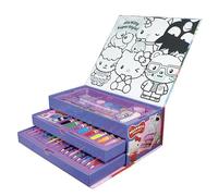 Blue Sky Studios Hello Kitty & Friends Art Coloring Case - Juego de arte para niños con pintura, marcadores, lápices y más | Regalo creativo para niños a partir de 3 años