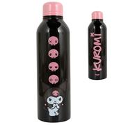 Blue Sky Studios Hello Kitty Kuromi - Botella de agua de metal, acero inoxidable duradero, capacidad de 700 ml, mercancía con licencia de Hello Kitty, suministros escolares y regalos