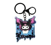 Blue Sky Studios Llavero Kuromi - Lindo merch de anime para decoración kawaii y anime - Diseño de alta calidad para amantes de los accesorios lindos - Ideal para fans de Sanrio