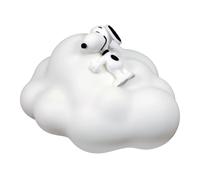 Blue Sky Studios Snoopy Cloud Light - Lámpara recargable USB-C con 3 niveles de brillo - Diseño de vinilo suave - Snoopy durmiendo en una nube - Lámpara de noche de escritorio