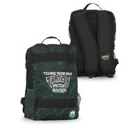 Blue Sky Studios Teenage Mutant Ninja Turtles Mayhem - Mochila con bolsillos de malla, talla única, 40 cm de alto x 25 cm de ancho x 12 cm de profundidad, verde, Talla única