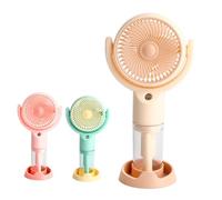 BLUE SKY - Ventilador Nebulizador - Accesorio de Viaje - 042897 - Color Aleatorio - Plástico - 18 cm - Recargable - Compacto - 3 Velocidades - USB-C - Depósito de Agua Integrado - A partir de 14 años
