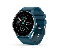 (Blue) Smart Watch Fitness Tracker Blood Pressure Heart Rate Men Women Sport Watches