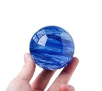 Blue Smelting Stone Crystal Ball Blue Crystal Ball Home Desktop Porch Hotel Decoration feng Shui Ball Ornaments,30mm