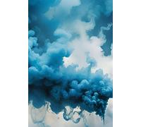 Blue Smoke: Hardcover Lined Journal for Writing, Journaling, and Daily Reflection - 185 Pages from Pass Productions