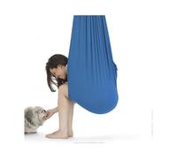 (blue)Snuggle Swing For Kid With Special Needs Adjustable Elastic Cuddle Up Hammock Chairtoy For