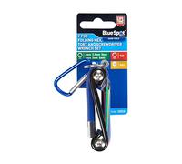 Blue Spot Tools 15313 - Juego de llaves hexagonales plegables y Torx de 9 piezas
