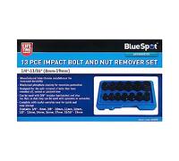 Blue Spot Tools Juego de 13 piezas de removedor de pernos de impacto y tuercas (1/4"-11/16") (8mm-19mm)