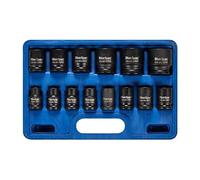 Blue Spot Tools Juego de 14 llaves de vaso de impacto de ½ pulgada (10 mm-32 mm)