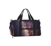 Blue Star Night Sports - Bolsa de deporte para fin de semana con compartimento para zapatos | Bolsa de viaje resistente al agua. Se adapta al asa de maleta.