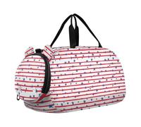 Blue Stars and Stripes - Bolsas de deporte para el 4 de julio con compartimento para zapatos, gran capacidad, para viajes, deportes, fitness y entrenamiento