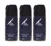 Blue Stratos Desodorante corporal para hombre, color azul original, 150 ml