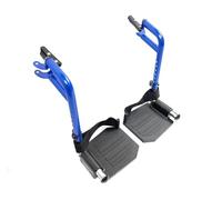 Blue Streak - Reposapiés para silla de ruedas, reposapiés económico para sillas de ruedas y silla de transporte, reposapiés compuestos y trabillas para el talón, reposapiés universales oscilantes, T93