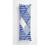 Blue Stripes Body Pillow Case Cover 40x120cm, Long Backrest Cushion Pillow Protector with Zipper, Decorative Bedding Pillowcase, Soft Body Pillow Cover for Couch Bedroom Geometric