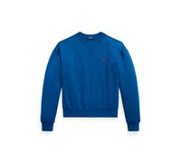 Blue Sudadera de felpa con cuello redondo L