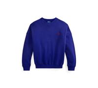 Blue Sudadera de felpa con cuello redondo XL
