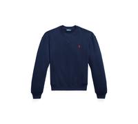 Blue Sudadera de felpa con cuello redondo XS