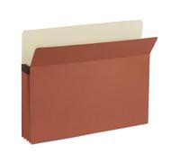 Blue Summit 10 Carpetas Redwell Tamao de letra Carpetas de archivo de acorden marrn 3.5 Organizador de bolsillos expandibles de cuerda roja