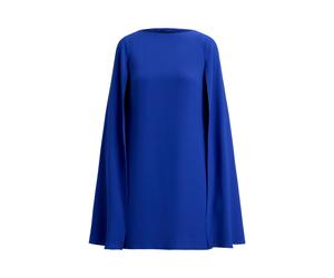 Blue Tallas Pequeña - Vestido de cóctel de georgette con capa 34