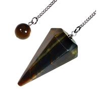 Blue Tiger Eye Crystal Pendulum by CrystalAge