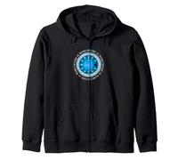 Blue Time Is Money Gráfico Azul Sudadera con Capucha