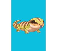 Blue Tongue Skink Journal - Kawaii Style Cover: Part of the Lizard Collection - Themed for Kids, Teens & Adults - with Lined Pages