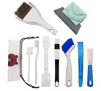 Blue Top Juego de 10 cepillos de limpieza para el hogar, herramienta de limpieza de grietas de ventana para espacios estrechos, herramienta mágica de limpieza de alféizar de ventana para puerta