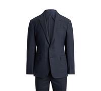 Blue Traje Kent de lana hecho a mano EU 52