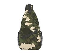 Blue Underwater World of Fishpatterned Unisex Duffel Bag Bag Crossbody Bag for Traveling, Senderismo, Escalada, Running Cycling, Army Camouflage, Talla única