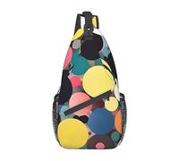 Blue Underwater World of Fishpatterned Unisex Duffel Bag Bag Crossbody Bag for Traveling, Senderismo, Escalada, Running Cycling, Pintura abstracta de círculos, Talla única
