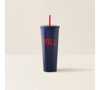 Blue Vaso con pajita Polo Icon TALLA ÚNICA