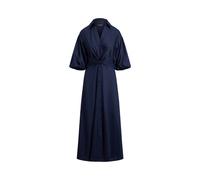 Blue Vestido camisero anudado 34