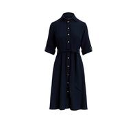 Blue Vestido camisero de georgette doble cara 52