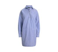 Blue Vestido camisero de paño de algodón 44