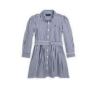 Blue Vestido camisero de popelina de algodón 5 YRS