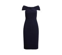 Blue Vestido de cóctel de crepé anudado 50