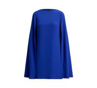 Blue Vestido de cóctel de georgette con capa 42