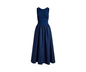 Blue Vestido sin mangas con cuerpo de ponte S