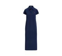 Blue Vestido tipo polo de piqué de algodón S