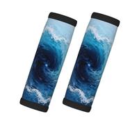 Blue Vortex - Paquete de 2 fundas para manijas con tarjeta de contacto para maletas, nevera, horno, puerta de coche y mancuernas