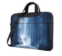 Blue Waterfall In The Forest - Funda acolchada para laptop de 15.6 pulgadas, para mujeres y hombres