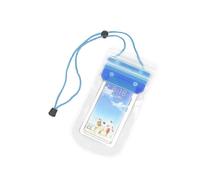 (Blue) Waterproof Phone Pouch Universal Sensitive Touch Thicken Hanging Neck Phone Underwater Case Dry Bag for Swimming JIKAIX