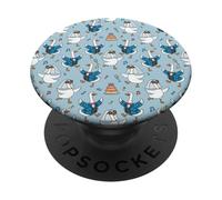 Blue Wedding Goose PopSockets PopGrip Adhesivo