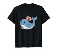 Blue Whale Juega fútbol Americano Camiseta